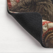 Drahthaar Pointing Griffon Dog Weihnachtsfest Mousepad (Ecke)