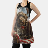 Drahthaar Pointing Griffon Dog Weihnachtsfest Schürze (InSitu)