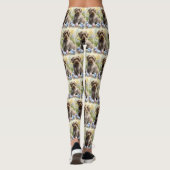 Drahthaar Pointing Griffon Easter Eggs Holiday Leggings (Rückseite)