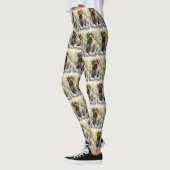 Drahthaar Pointing Griffon Easter Eggs Holiday Leggings (Links)