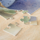 Drahthaar Pointing Griffon Easter Eggs Holiday Puzzle (Seite)