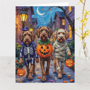 Drahthaar Pointing Griffon Halloween Kostüme Karte