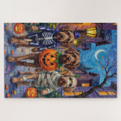 Drahthaar Pointing Griffon Halloween Kostüme Puzzle (Horizontal)