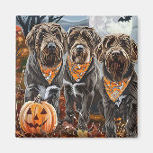 Drahthaar Pointing Griffon Halloween Spooky Magnet (Vorne)