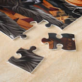 Drahthaar Pointing Griffon Halloween Spooky Puzzle (Seite)