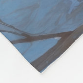 Drahthaar Pointing Griffon in Snow Christmas Hat Fleecedecke (Ecke)