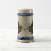 Drahthaar Pointing Griffon, Jagd auf Holzhaken Bierglas (Mittel)