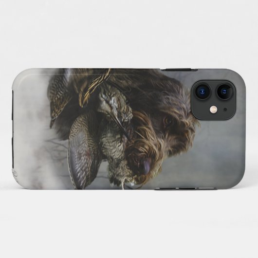 Drahthaar Pointing Griffon, Jagd auf Holzhaken Case-Mate iPhone Hülle (Rückseite (Horizontal))