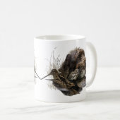 Drahthaar Pointing Griffon, Jagd auf Holzhaken Kaffeetasse (VorderseiteRechts)