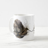 Drahthaar Pointing Griffon, Jagd auf Holzhaken Kaffeetasse (Vorderseite Links)