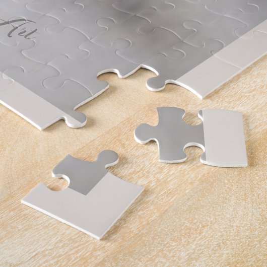 Drahthaar Pointing Griffon, Jagd auf Holzhaken Puzzle (Seite)