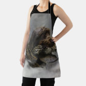 Drahthaar Pointing Griffon, Jagd auf Holzhaken Schürze (InSitu)