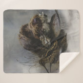 Drahthaar Pointing Griffon, Jagd auf Holzhaken Sherpadecke (Vorderseite (Horizontal))