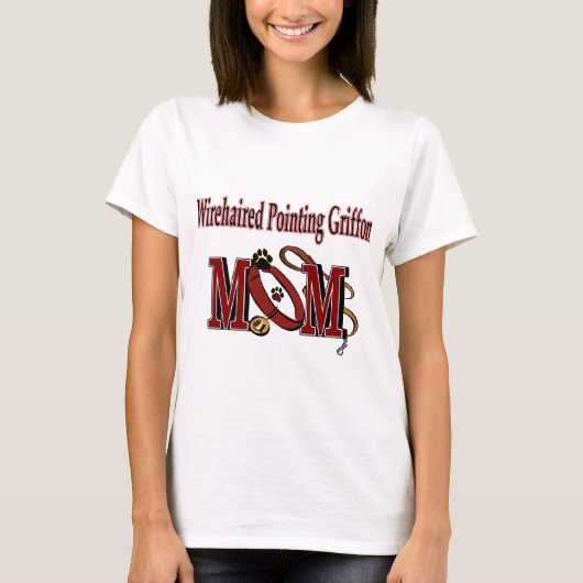 Drahthaar Pointing Griffon Mama T-Shirt (Vorderseite)