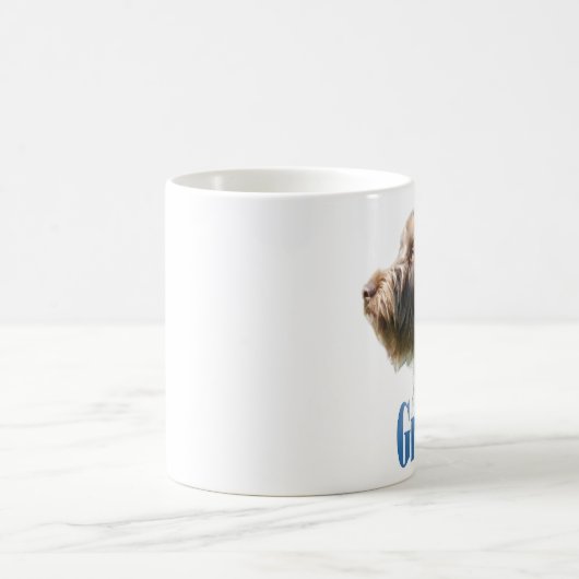 Drahthaar Pointing Griffon Name Kaffeetasse (Mittel)