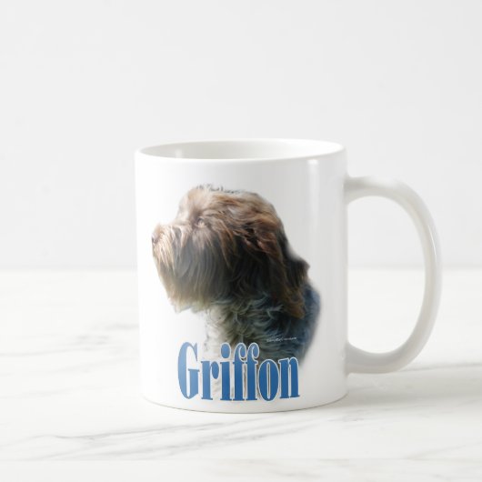 Drahthaar Pointing Griffon Name Kaffeetasse (Rechts)