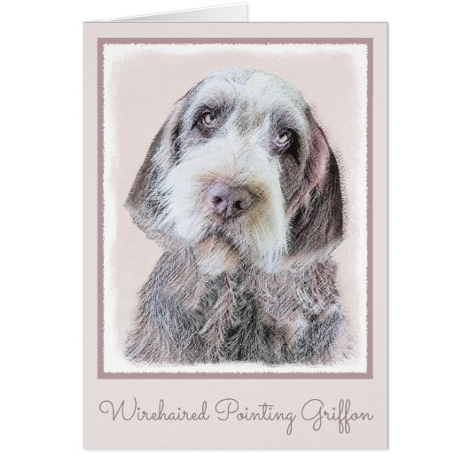 Drahthaar Pointing Griffon Painting - Dog Art (Vorne)