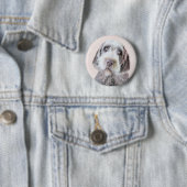 Drahthaar Pointing Griffon Painting - Dog Art Button (Beispiel)