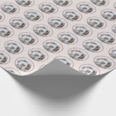 Drahthaar Pointing Griffon Painting - Dog Art Geschenkpapier (Ecke)