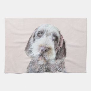 Drahthaar Pointing Griffon Painting - Dog Art Geschirrtuch