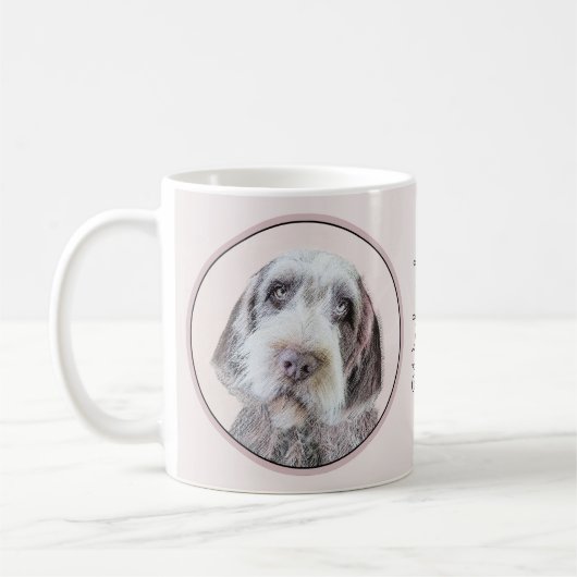 Drahthaar Pointing Griffon Painting - Dog Art Kaffeetasse (Links)