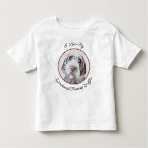 Drahthaar Pointing Griffon Painting - Dog Art Kleinkind T-shirt