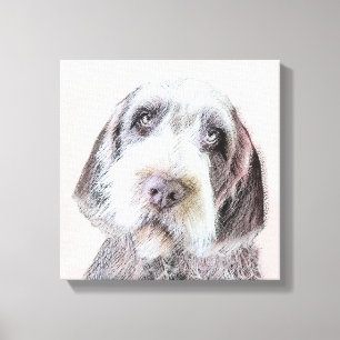 Drahthaar Pointing Griffon Painting - Dog Art Leinwanddruck