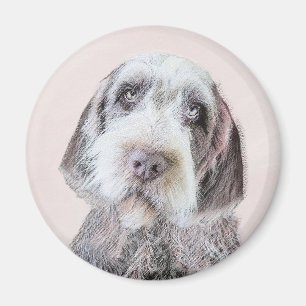 Drahthaar Pointing Griffon Painting - Dog Art Magnet