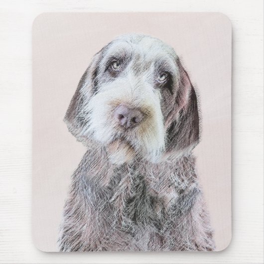 Drahthaar Pointing Griffon Painting - Dog Art Mousepad (Vorne)