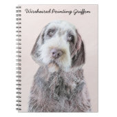 Drahthaar Pointing Griffon Painting - Dog Art Notizblock (Vorderseite)