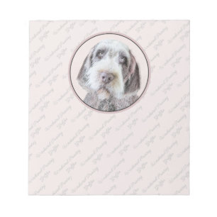 Drahthaar Pointing Griffon Painting - Dog Art Notizblock