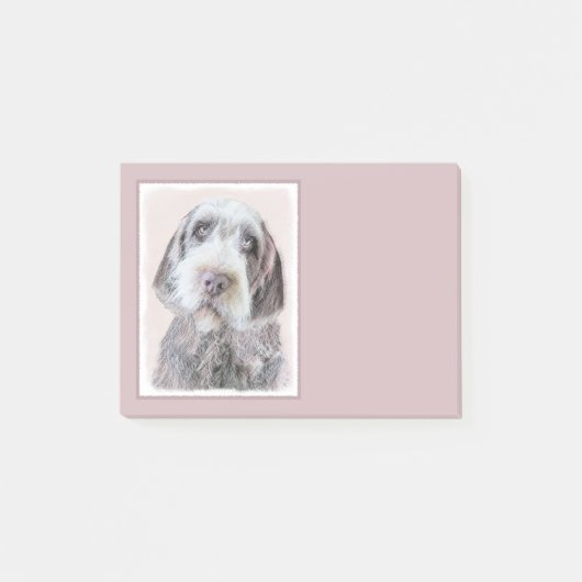 Drahthaar Pointing Griffon Painting - Dog Art Post-it Klebezettel (Vorderseite)