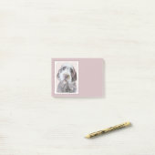 Drahthaar Pointing Griffon Painting - Dog Art Post-it Klebezettel (Auf Schreibtisch)