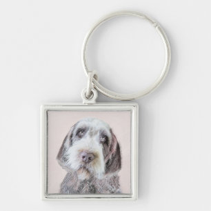 Drahthaar Pointing Griffon Painting - Dog Art Schlüsselanhänger