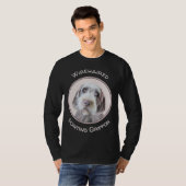 Drahthaar Pointing Griffon Painting - Dog Art T-Shirt (Vorne ganz)