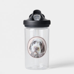 Drahthaar Pointing Griffon Painting - Dog Art Trinkflasche