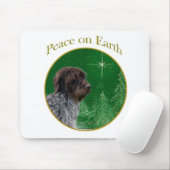 Drahthaar Pointing Griffon Peace Mousepad (Mit Mouse)