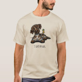Drahthaar Pointing Griffon Personalisiert T-Shirt (Vorderseite)
