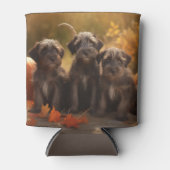 Drahthaar Pointing Griffon Puppy Herbst Dosenkühler (Vorderseite)