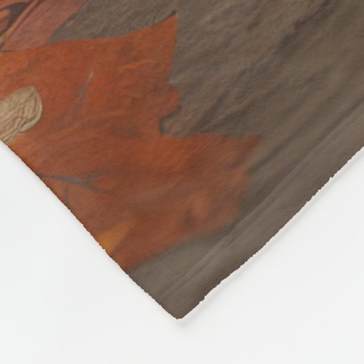 Drahthaar Pointing Griffon Puppy Herbst Fleecedecke (Ecke)