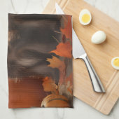 Drahthaar Pointing Griffon Puppy Herbst Geschirrtuch (Viertel Falte)