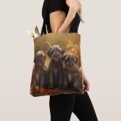 Drahthaar Pointing Griffon Puppy Herbst Tasche (Von Nahem)