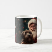 Drahthaar Pointing Griffon Santa Claus Weihnachten Kaffeetasse (VorderseiteRechts)