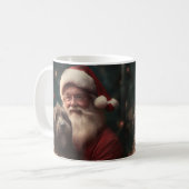 Drahthaar Pointing Griffon Santa Claus Weihnachten Kaffeetasse (Vorderseite Links)