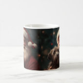 Drahthaar Pointing Griffon Santa Claus Weihnachten Kaffeetasse (Mittel)