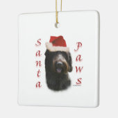 Drahthaar Pointing Griffon Santa Paws Keramikornament (Links)