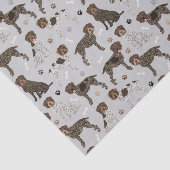 Drahthaar Pointing Griffon Seidenpapier (Ausschnitt)