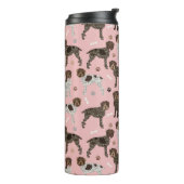 Drahthaar Pointing Griffon Thermosbecher (Nach links gedreht)