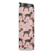 Drahthaar Pointing Griffon Thermosbecher (Nach rechts gedreht)