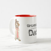 Drahthaar Pointing Griffon Vater Zweifarbige Tasse (Vorderseite Links)